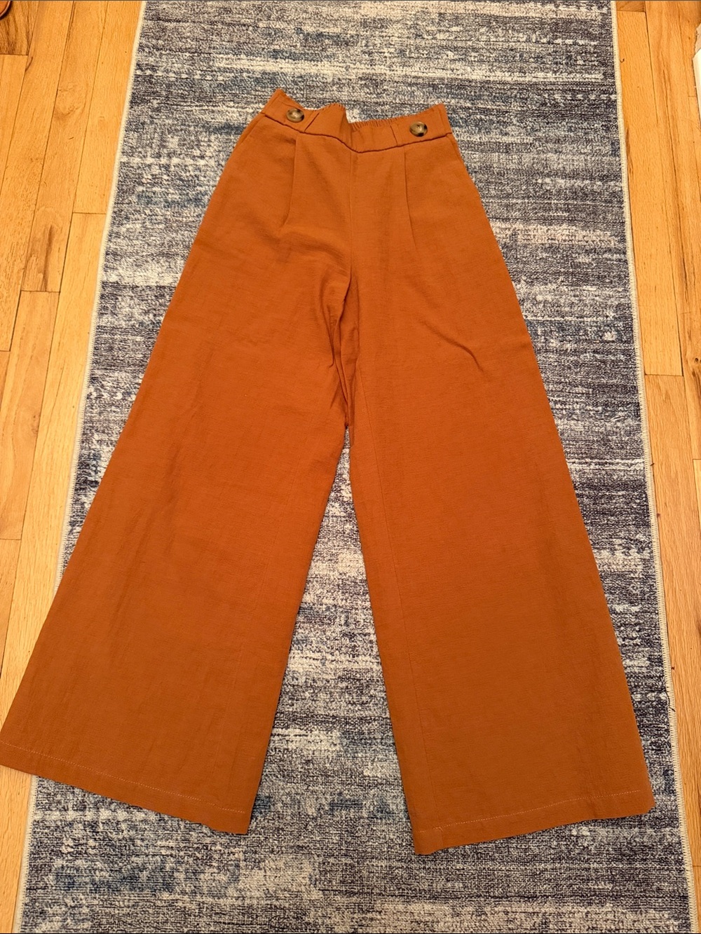 Lilyful Rust-Toned Elastic Waist Pull-On Pants - Picture 14 of 15